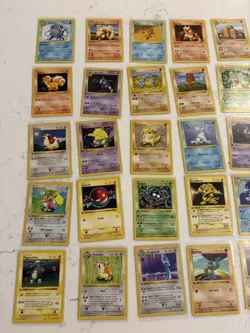 Lot of 46 Pokemon Base Set 1st Edition & Shadowless Near Mint Light Play LOT 17 - Image 5