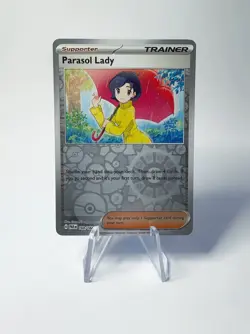Pokemon TCG Parasol Lady 169/182 Paradox Rift Reverse Holo - Image 1