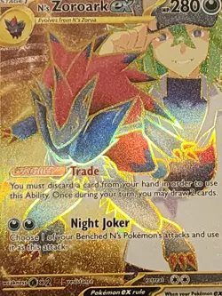 2025 POKEMON JTG EN JOURNEY TOGETHER #189 N'S ZOROARK EX HYPER RARE PSA 9 MINT - Image 5
