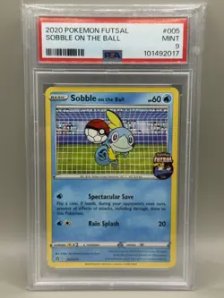 2020 POKEMON FUTSAL #005 SOBBLE ON THE BALL PSA 9 - Image 1