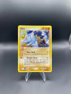 Onix 69/109 SWIRL EX Team Rocket Returns Reverse Holo Stamped #69 2004 Pokemon - Image 1
