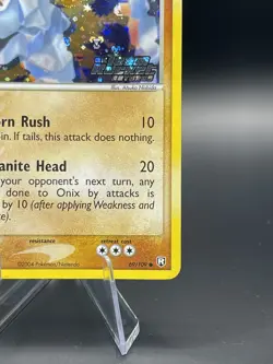 Onix 69/109 SWIRL EX Team Rocket Returns Reverse Holo Stamped #69 2004 Pokemon - Image 5