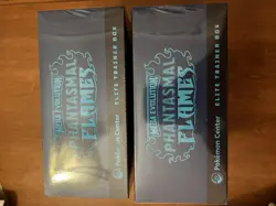 Phantasmal Flames Pokemon Center ETB Elite Trainer Box Lot of 2 - IN HAND SEALED - Image 5