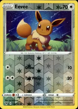 ⚡Pokemon TCG - Eevee - 130/185 - Reverse Holo - Vivid Voltage - NM⚡ - Image 1