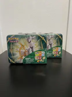 Pokemon Spring 2022 Arceus Collector's Treasure Chest Tin - Factory Sealed - Image 1