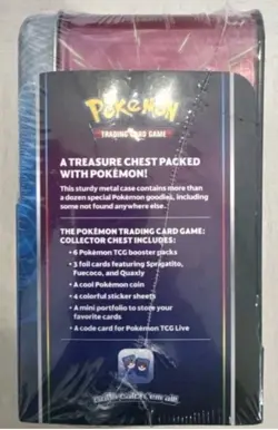 New Sealed Nintendo Pokemon TGC: Collector's Chest 2023 Lunch Box -6 Booster pks 820650855061 - Image 1
