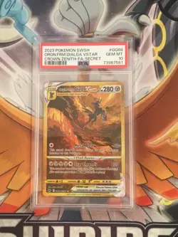 2023 Pokemon Origin Forme Dialga Vstar GG68 Gold Crown Zenith PSA 10 GEM MINT - Image 1