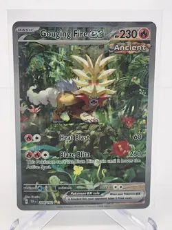 Pokemon Gouging Fire ex 204/162 Temporal Forces Special Illustration Rare NM - Image 1