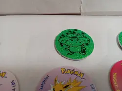 Pokemon Vileplume Holo Nintendo 1999 Wizards Coin 1998 Pog Disc Pukachu Jolteon - Image 2
