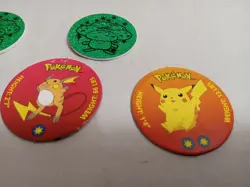 Pokemon Vileplume Holo Nintendo 1999 Wizards Coin 1998 Pog Disc Pukachu Jolteon - Image 4