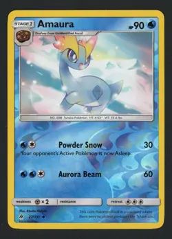 Amaura 27/131 Reverse SM - Forbidden Light Uncommon Pokemon TCG - Image 1