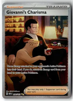 Giovanni's Charisma 204/165 Sv: Scarlet & Violet 151 Holo Pokemon NM - Image 1