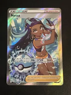 Nessa TG27/TG30 Pokemon Lost Origin Trainer Gallery Ultra Rare Full Art Holo NM - Image 1