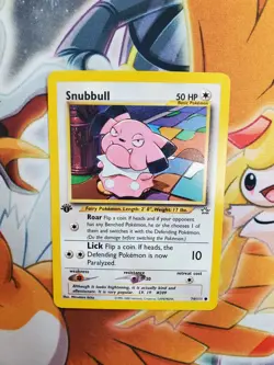 Pokemon 1st Ed. Neo Genesis Set COMMON Snubbull 74/111 - Near Mint (NM) - Image 1
