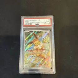 Eevee Pokemon Center Stamped 173 SV Prismatic Evolutions ETB Promo PSA 9 - Image 2
