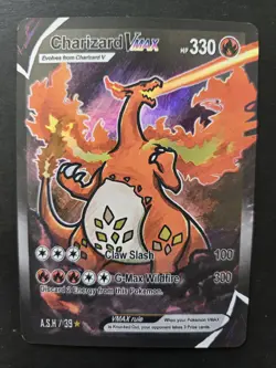 Charizard VMAX Full Art Holo Pokemon After Skool Hobby Fan Art 🔥🔥🔥 - Image 1