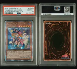 2024 YU-GI-OH! JAP. QCLP- #JP010 TOON DARK MGCN GIRL QUARTER CENTURY SCR PSA 10 - Image 3