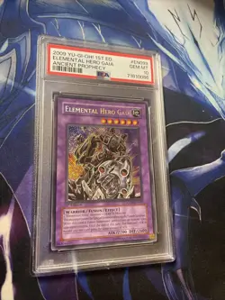 Yugioh! Elemental Hero Gaia ANPR-EN099 Secret Rare 1st Edition PSA GEM MT 10 - Image 1