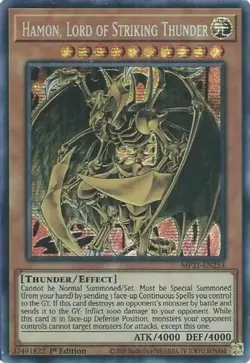 Hamon, Lord of Striking Thunder MP21-EN253 1st Prismatic Secret Rare NM Yu-Gi-Oh - Image 1