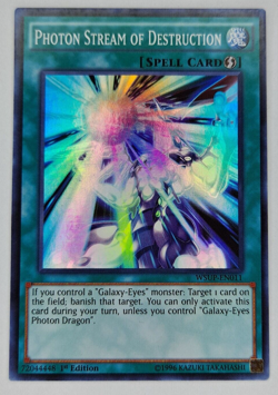Photon Stream of Destruction - WSUP-EN011 - Super Rare - 1st Edition NM YuGiOh! - Image 1