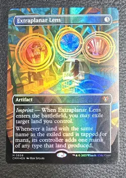 Extraplanar Lens (Borderless) Commander Masters Foil MTG NM Magic Card - Image 1