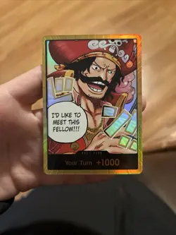 One Piece CCG Gol.D.Roger GOLD DON!! Card (OP-13) English Near Mint Single! - Image 1