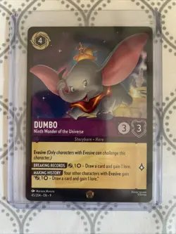Dumbo lorcana tcg card legenday fabled 45/204 ninth wonder of the universe - Image 1