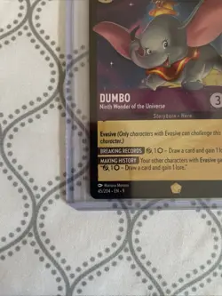 Dumbo lorcana tcg card legenday fabled 45/204 ninth wonder of the universe - Image 4