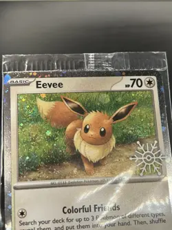 Sealed Holiday Stamped Eevee 133/165 - Pokemon 151 Card - NM (Double Swirl) - Image 4