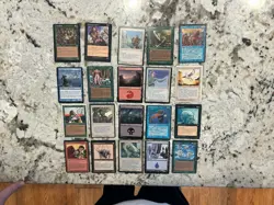 Mtg Miscut Lot x20 - Magic The Gathering Miscut Card Lot Miscut Cards Lp-Played - Image 1