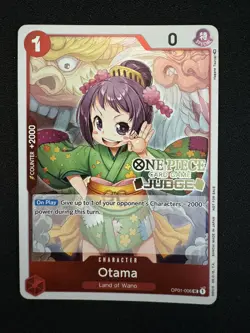 Otama OP01-006 - Romance Dawn - JUDGE CARD Uncommon One Piece TCG ENGLISH NM+ - Image 1