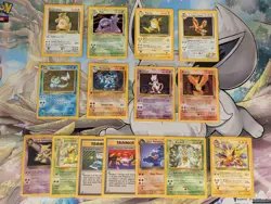 Vintage Pokemon Card Lot WOTC Holo Base Fossil Gym Fearow Raichu Moltres Mewtwo - Image 1