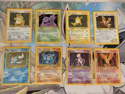 Vintage Pokemon Card Lot WOTC Holo Base Fossil Gym Fearow Raichu Moltres Mewtwo - Image 2