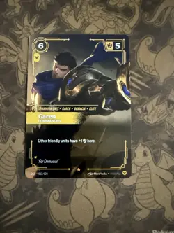 Garen Commander Riftbound Origins TCG Card NM Proving Grounds Exclusive - Image 1