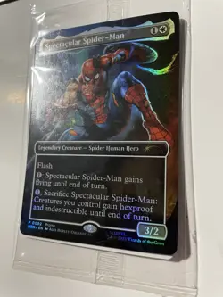 Magic The Gathering MTG Marvel Legends Spectacular Spider-Man Promo Card - Image 2
