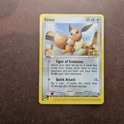 Eevee 63/100 Pokemon EX Sandstorm Regular Card - LP - Image 1