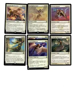 WHITE ANGELS-60 Card Magic the Gathering Deck-MTG-RTP-Mythics-Linvala-casual - Image 1