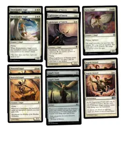 WHITE ANGELS-60 Card Magic the Gathering Deck-MTG-RTP-Mythics-Linvala-casual - Image 2