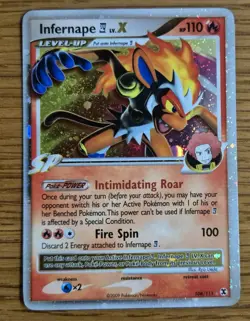 Pokemon Card Infernape E4 LV X Rising Rivals 108/111 Holo Rare - Image 1