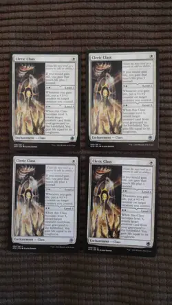 Magic: the Gathering / MtG Cleric Class x4 Adventures Forgotten Realms - Image 1