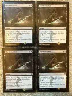 4x Murderous Cut Khans of Tarkir Regular MTG Magic The Gathering Playset NM/LP - Image 1