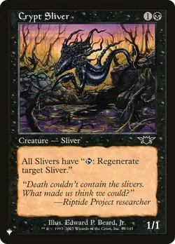MTG - Crypt Sliver - The List - Magic the Gathering - Image 1