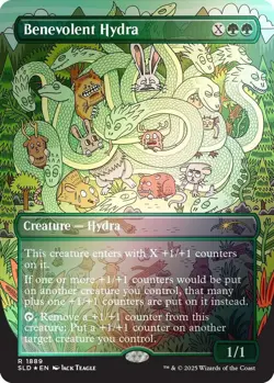 NM MTG RAINBOW FOIL BENEVOLENT HYDRA SECRET LAIR ANIMAR AND FRIENDS - Image 1