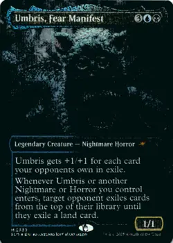 MTG Umbris, Fear Manifest (Confetti Foil) Foil NM Secret Lair Drop Series Magic - Image 1