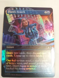 Frantic Search (Borderless) Commander Masters Foil - Image 1