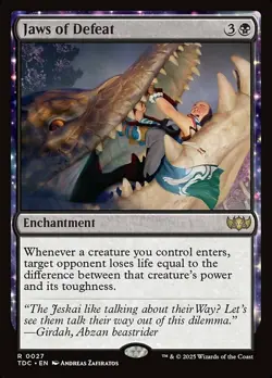 1 x Jaws of Defeat - Commander: Tarkir: Dragonstorm - NM-Mint - MTG - Image 1