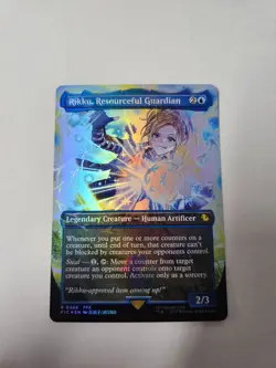 Rikku, Resourceful Guardian Borderless Chocobo Track FOIL MTG Final Fantasy - Image 1
