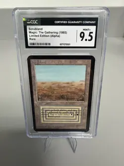 Magic The Gathering Scrubland Alpha CGC 9.5 - Image 1