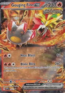 Gouging Fire ex - SVP144 - Pokemon Scarlet & Violet Promo Ultra Rare Holo NM - Image 1