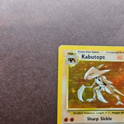 Kabutops 9/62 Pokemon Fossil Holo Rare Card - MP - Image 2